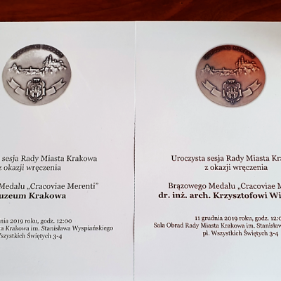 „Cracoviae Merenti” dla Muzeum Krakowa i Krzysztofa Wielgusa